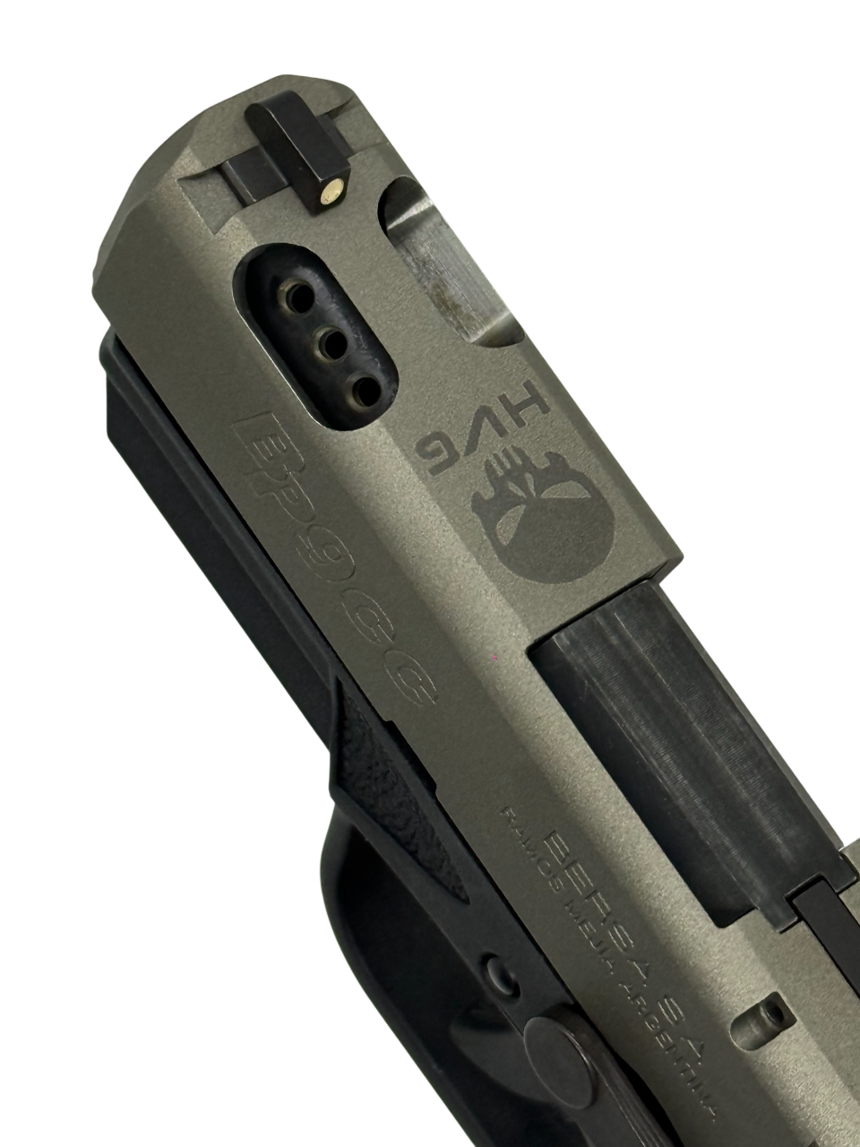 Bersa BP9 CC Hibrycomp V6 Dos Tonos - 9 mm con Compensador - Imagen 3