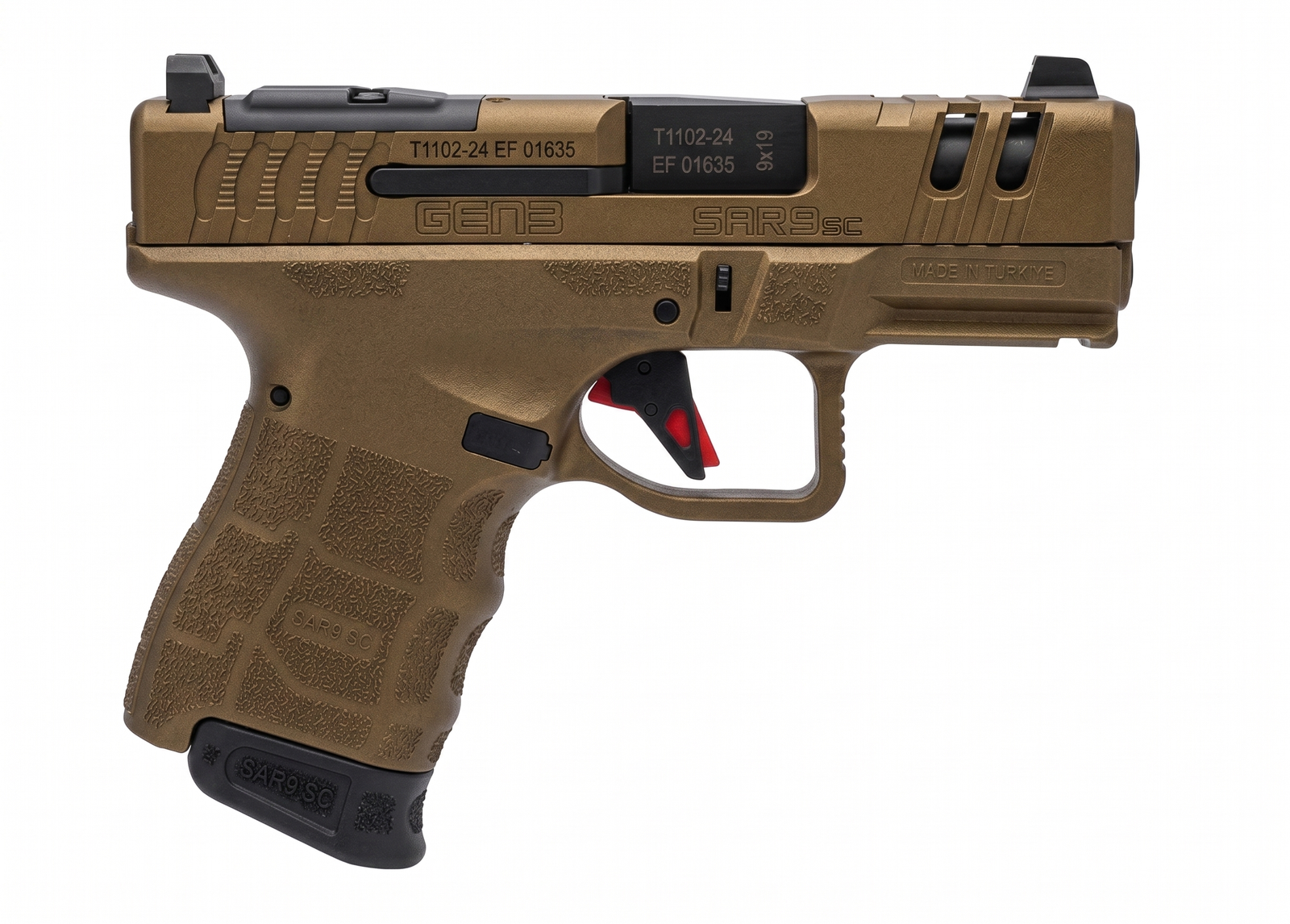 Pistola Sarsılmaz SAR9 GEN3 SC 9mm BRONZE- Subcompacta