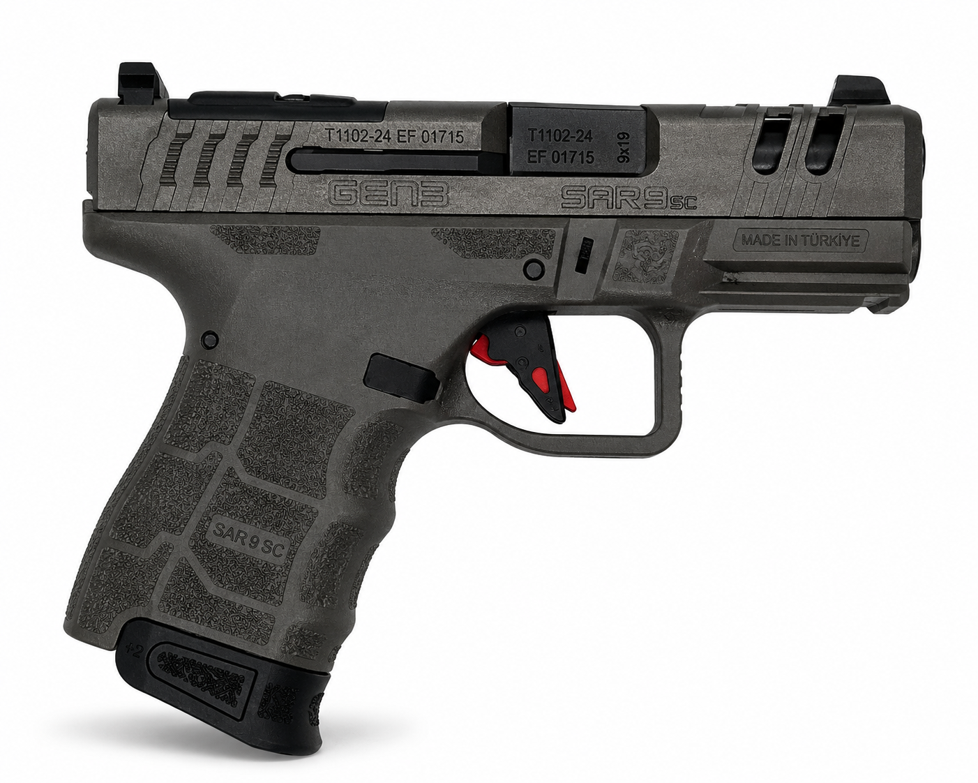 Pistola Sarsilmaz SAR9 SC GEN3 PLATINUM 9mm - Subcompacta